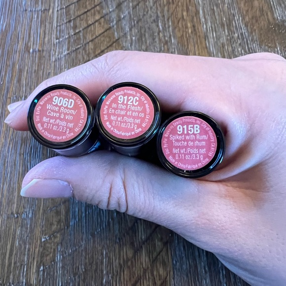 Wet n Wild lipstick three pack pink rose wine color - Picture 2 of 4